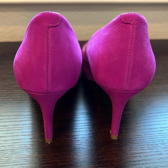Enzo Angiolini Eagelabelle Pink Open Toe Pumps - Picture 12 of 16
